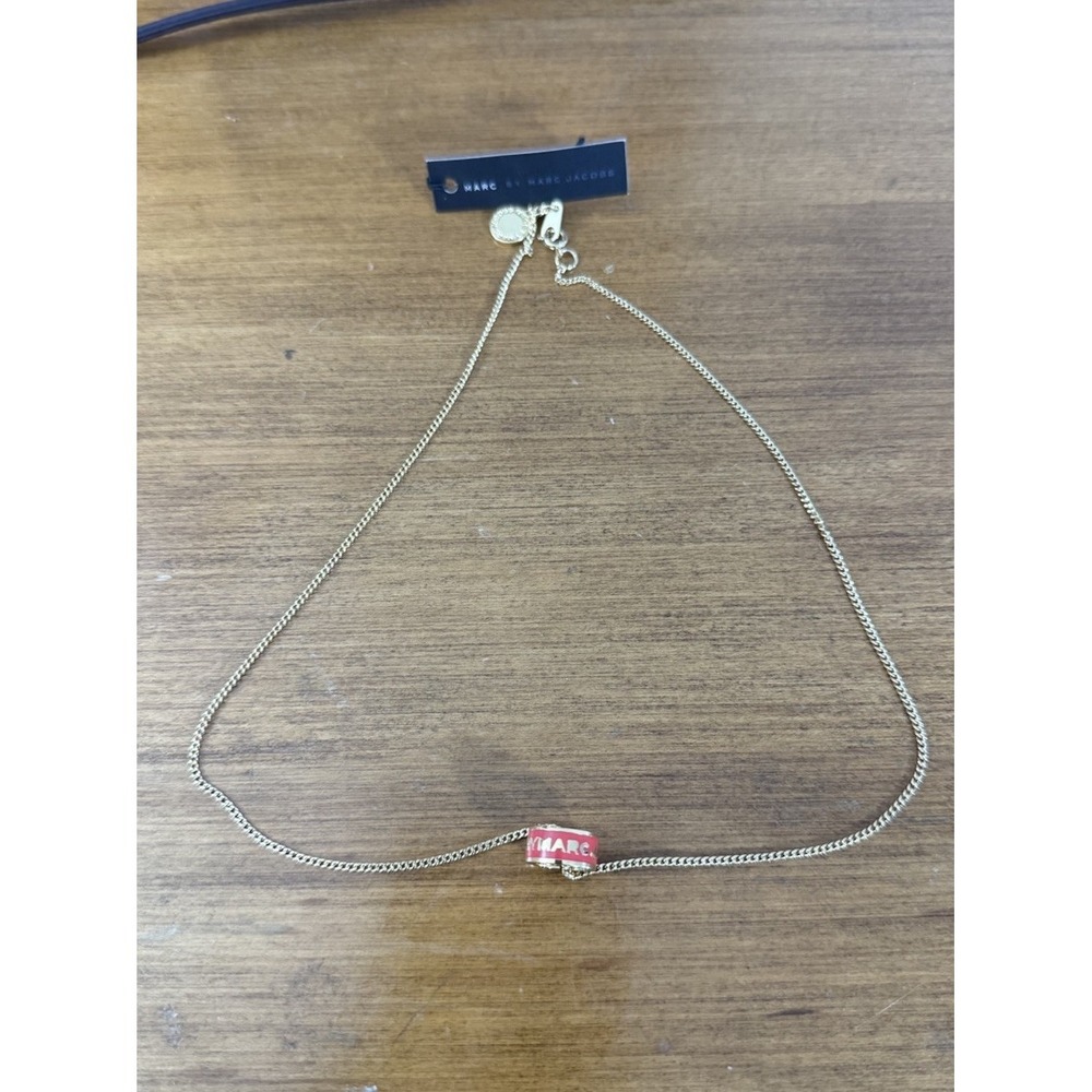 Marc Jacobs red ring‎ necklace
